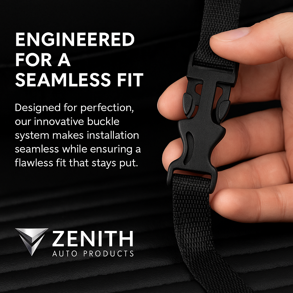 Zenith Auto Luxe Seat Covers™ Black & Gray