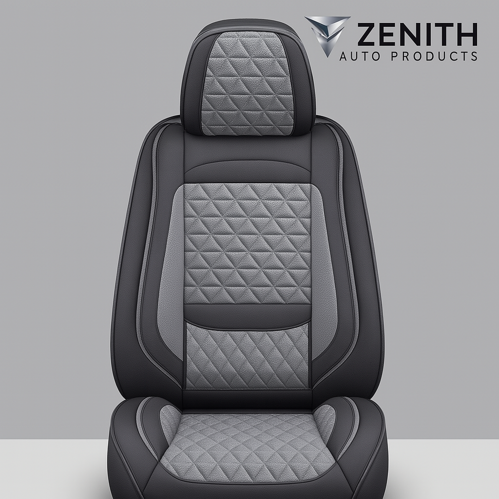 Zenith Auto Luxe Seat Covers™ Black & Gray