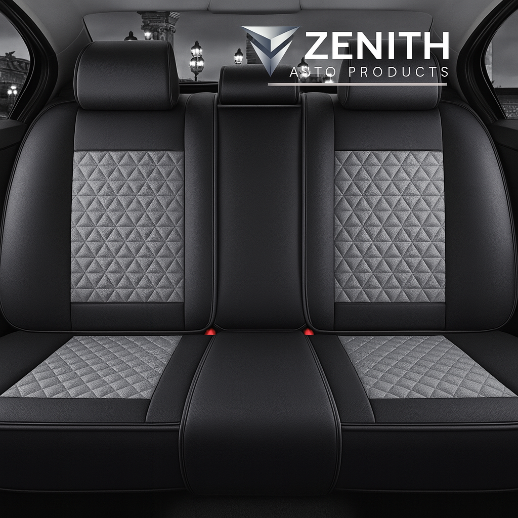 Zenith Auto Luxe Seat Covers™ Black & Gray