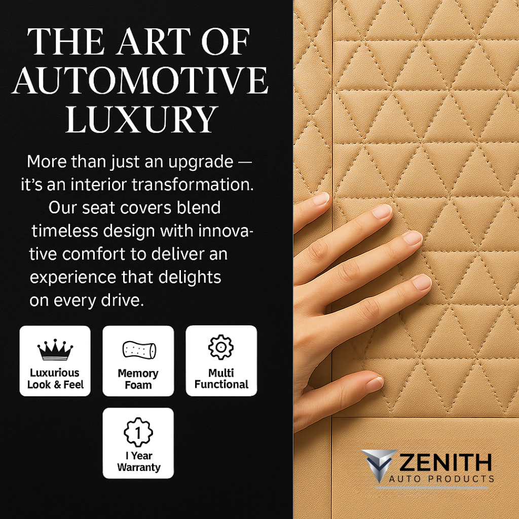 Zenith Auto Luxe Seat Covers™ Beige