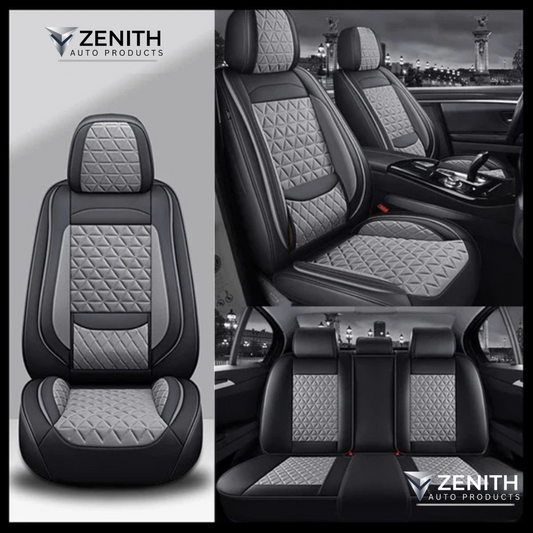 Zenith Auto Luxe Seat Covers™ Black & Gray